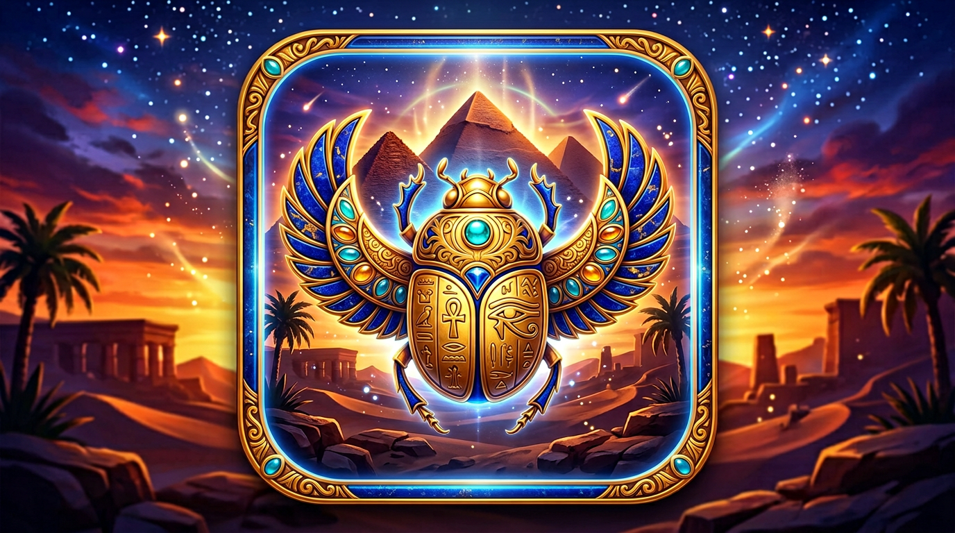 Egyptian themed slot art