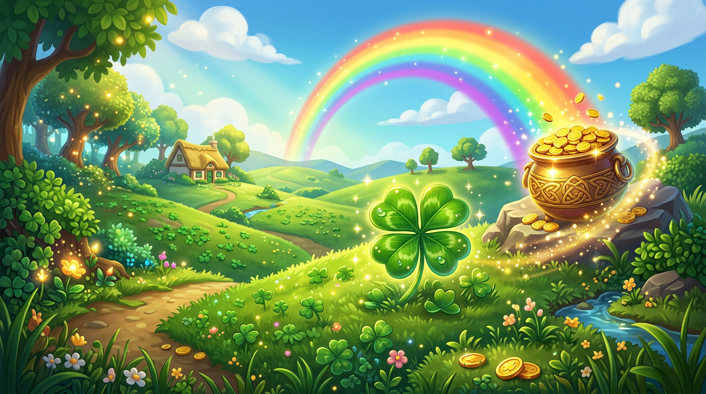 Irish luck themed game art
